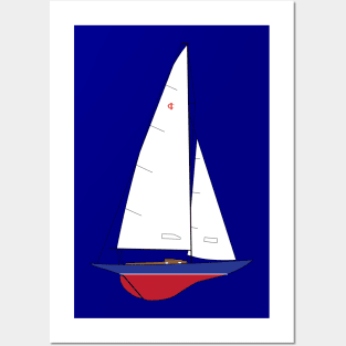 International One Design - IOD - Sailboat Posters and Art